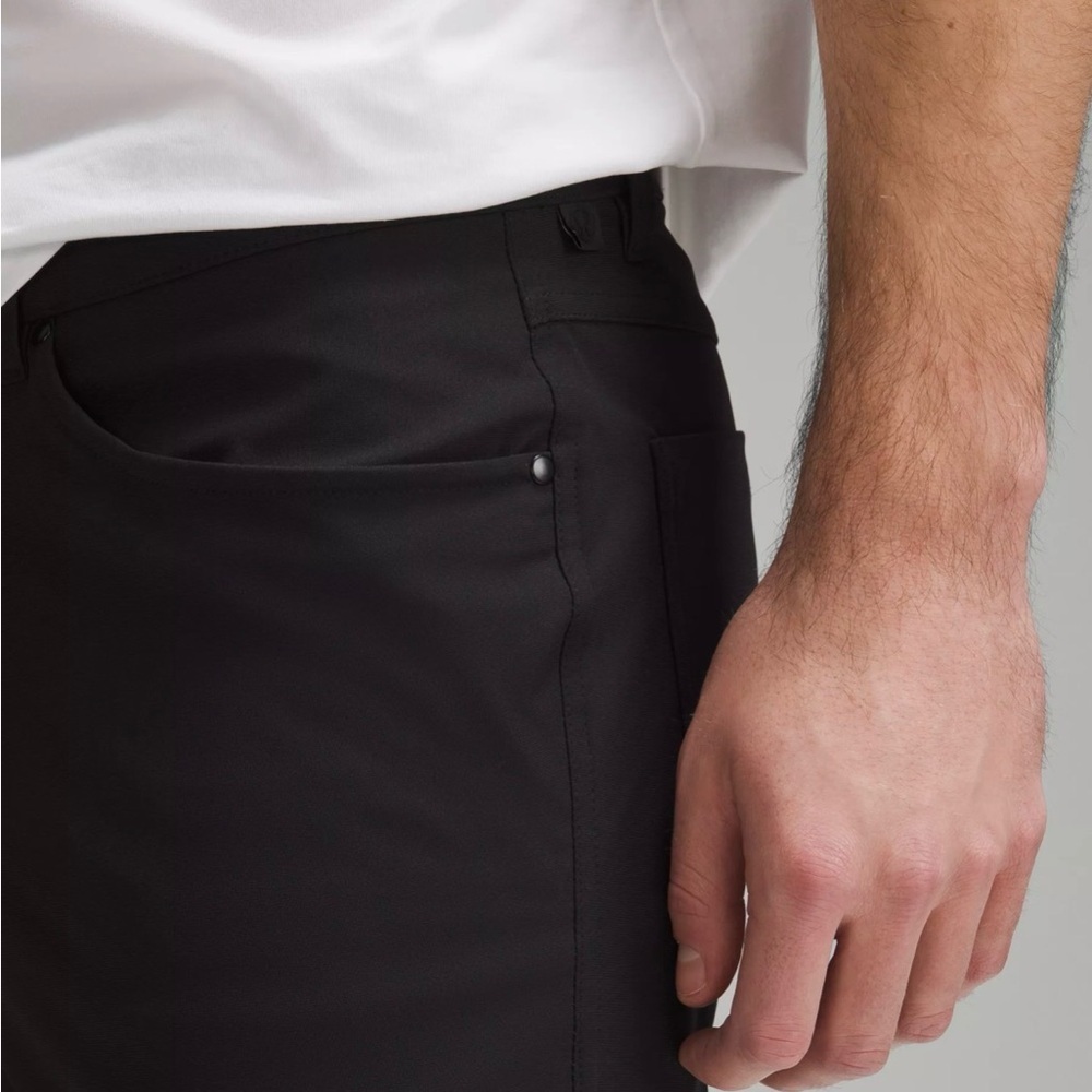 Lululemon Men’s ABC Pants Classic Black Size 38 Style M5ADFS MSRP 128.00 - Picture 4 of 10